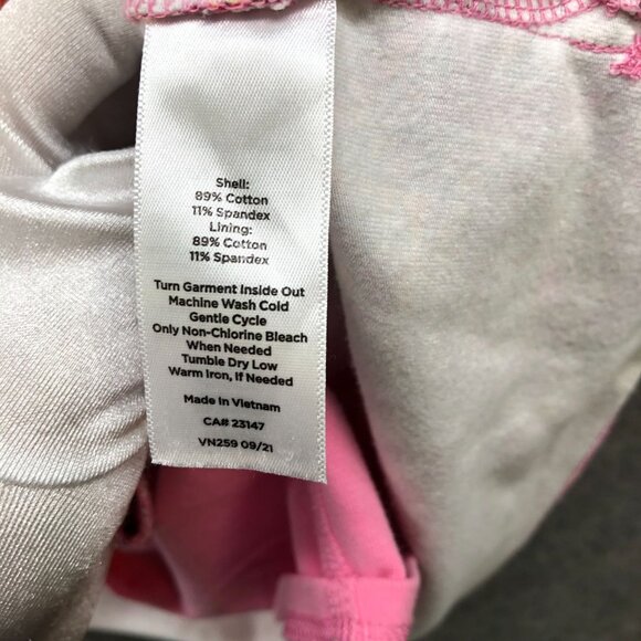 T By Talbots Athletic Skort Womens M Pink Paisley Print Active Cotton Blend - Picture 9 of 9